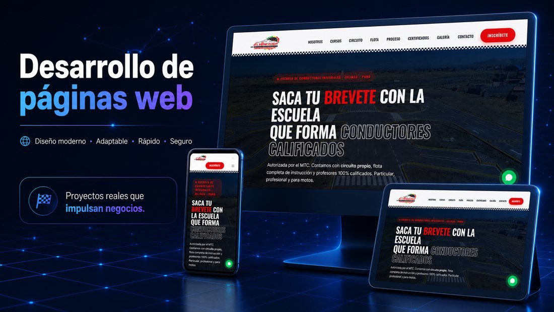 Desarrollo de páginas web y sistemas a medida